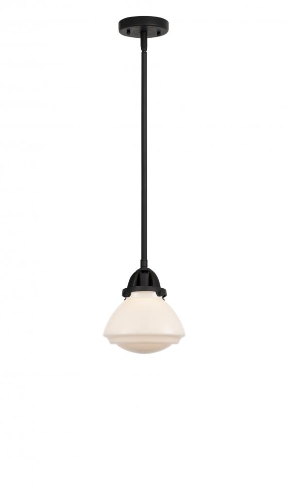 Olean - 1 Light - 7 inch - Matte Black - Stem hung - Mini Pendant