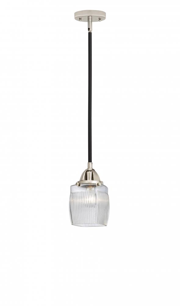 Colton - 1 Light - 6 inch - Black Polished Nickel - Stem hung - Mini Pendant
