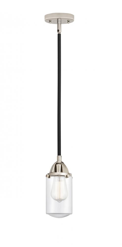 Dover - 1 Light - 5 inch - Black Polished Nickel - Stem hung - Mini Pendant