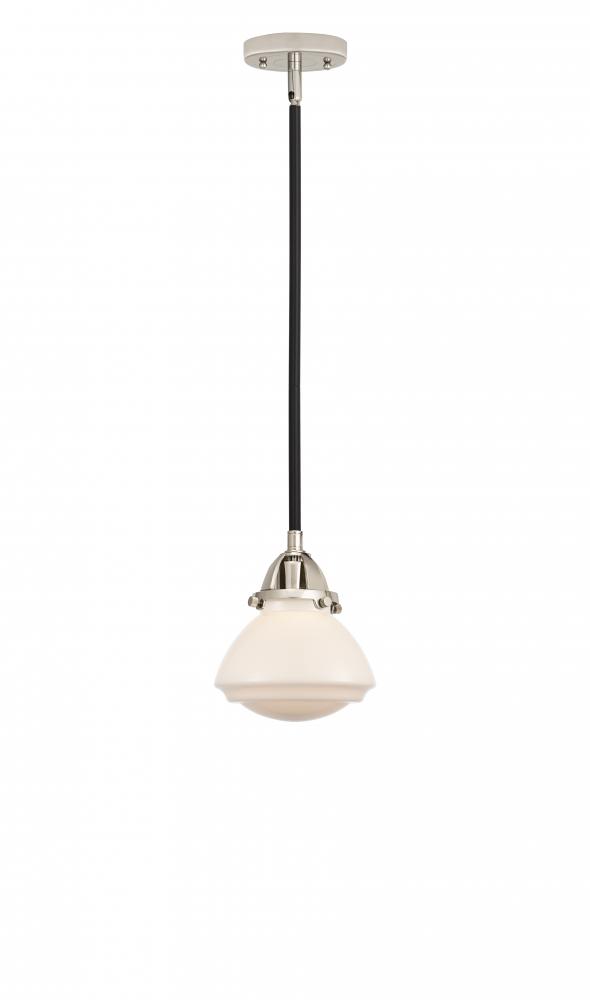 Olean - 1 Light - 7 inch - Black Polished Nickel - Stem hung - Mini Pendant