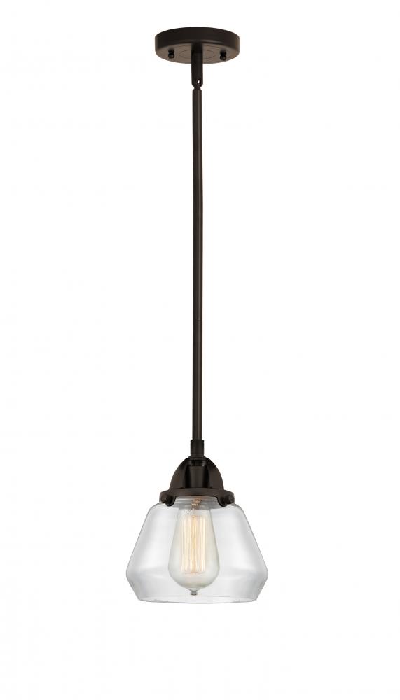 Fulton - 1 Light - 7 inch - Oil Rubbed Bronze - Stem hung - Mini Pendant