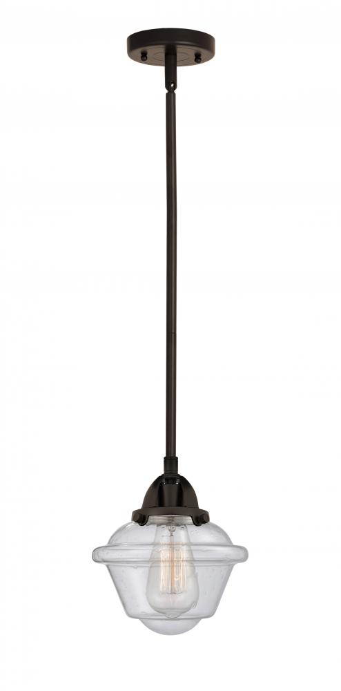 Oxford - 1 Light - 8 inch - Oil Rubbed Bronze - Stem hung - Mini Pendant