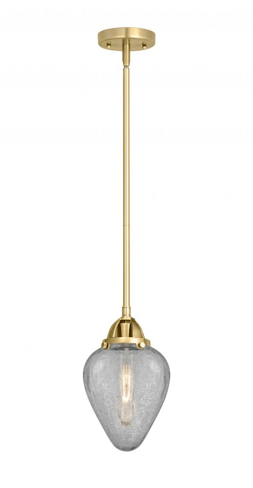 Geneseo - 1 Light - 7 inch - Satin Gold - Stem hung - Mini Pendant