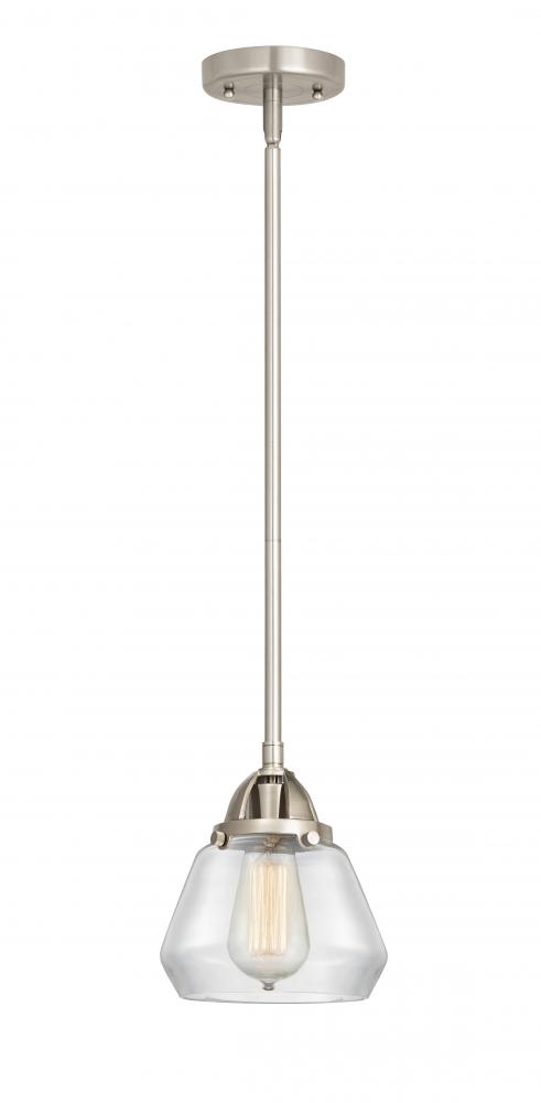 Fulton - 1 Light - 7 inch - Brushed Satin Nickel - Stem hung - Mini Pendant