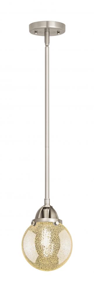 Beacon - 1 Light - 6 inch - Brushed Satin Nickel - Stem hung - Mini Pendant