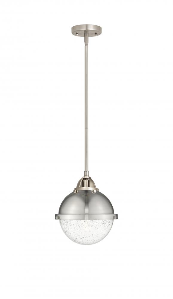 Hampden - 1 Light - 9 inch - Brushed Satin Nickel - Stem hung - Mini Pendant