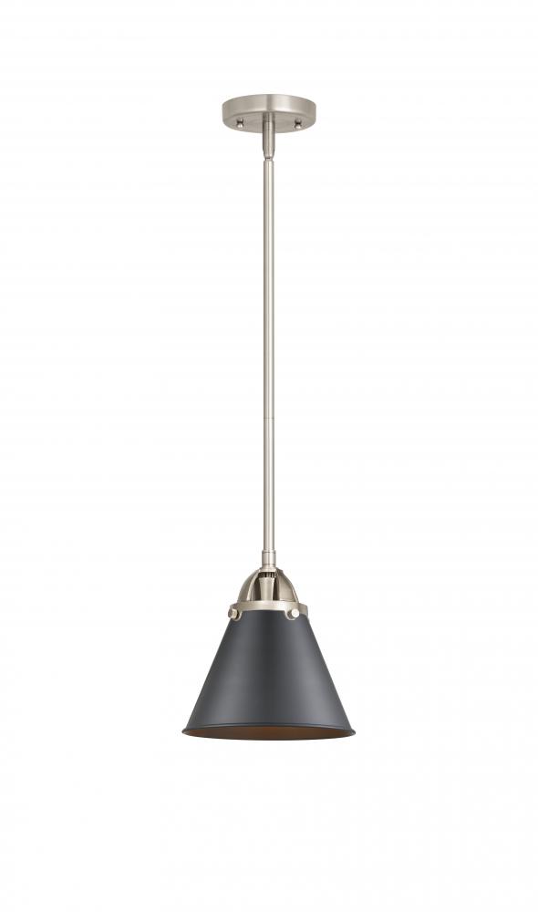 Appalachian - 1 Light - 8 inch - Brushed Satin Nickel - Stem hung - Mini Pendant