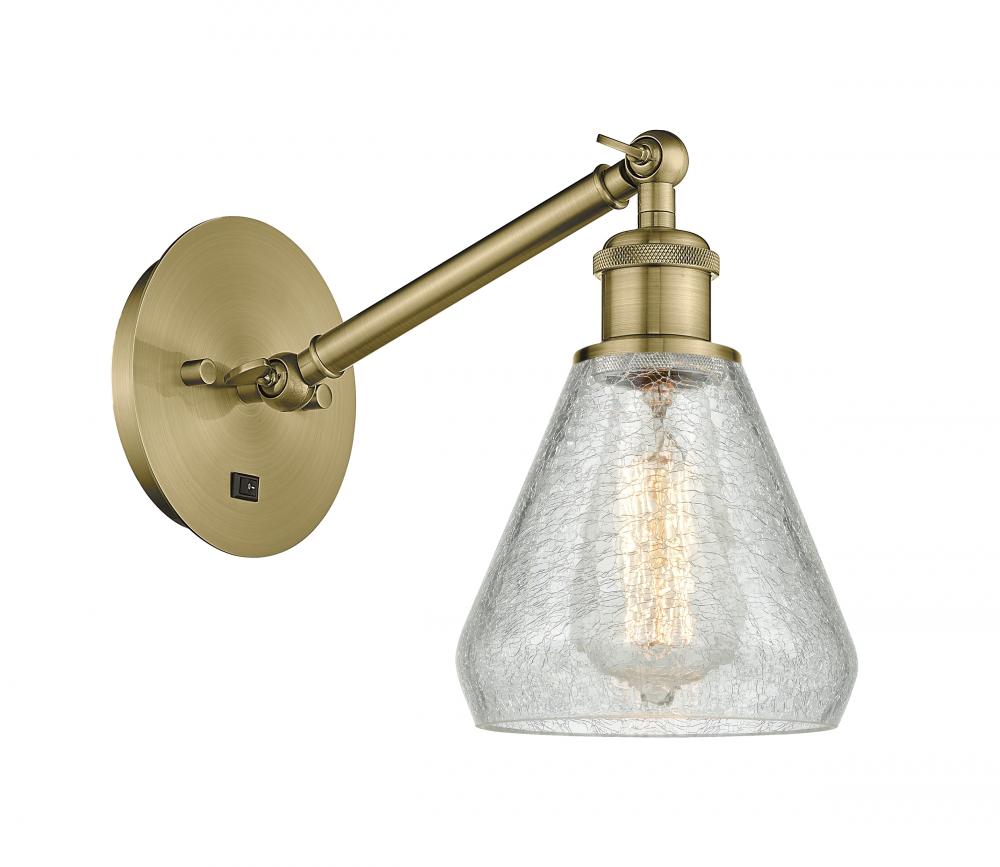 Conesus - 1 Light - 6 inch - Antique Brass - Adjustable Sconce