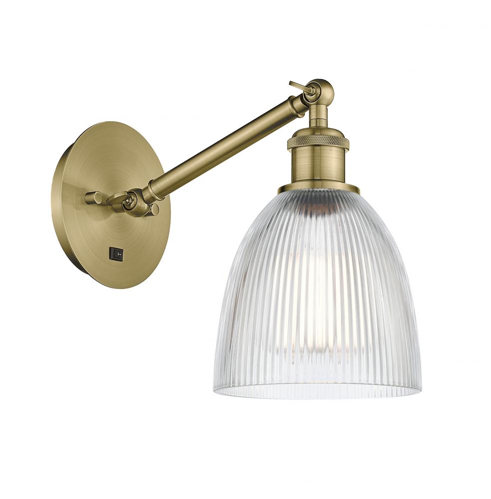 Castile - 1 Light - 6 inch - Antique Brass - Adjustable Sconce