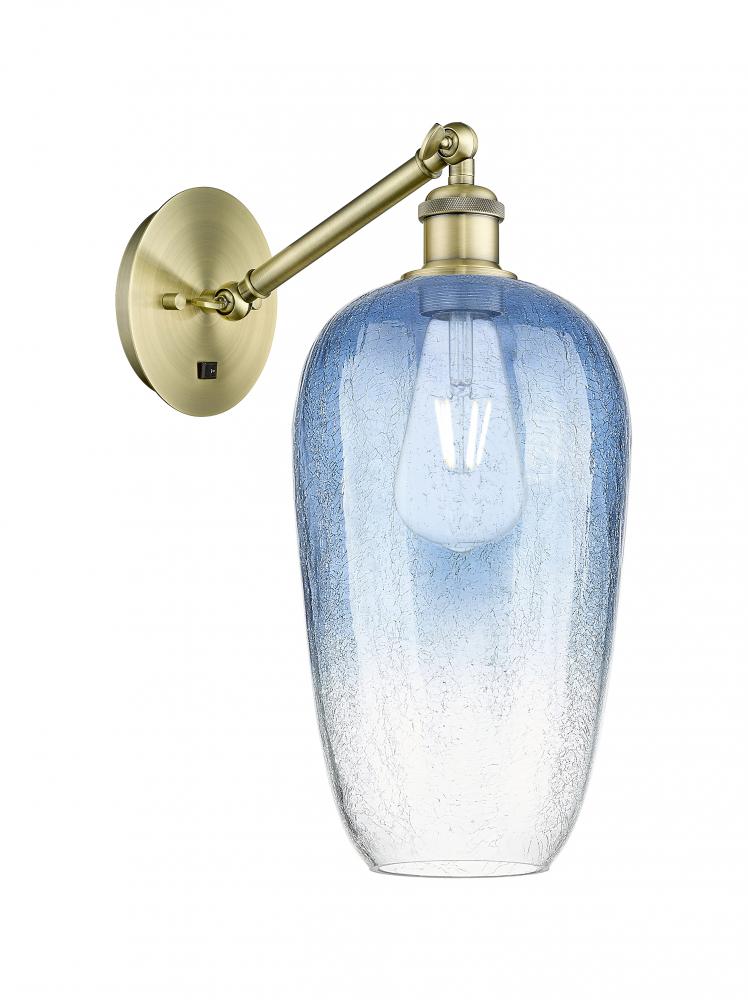 Brookhaven Flute - 1 Light - 7 inch - Antique Brass - Sconce