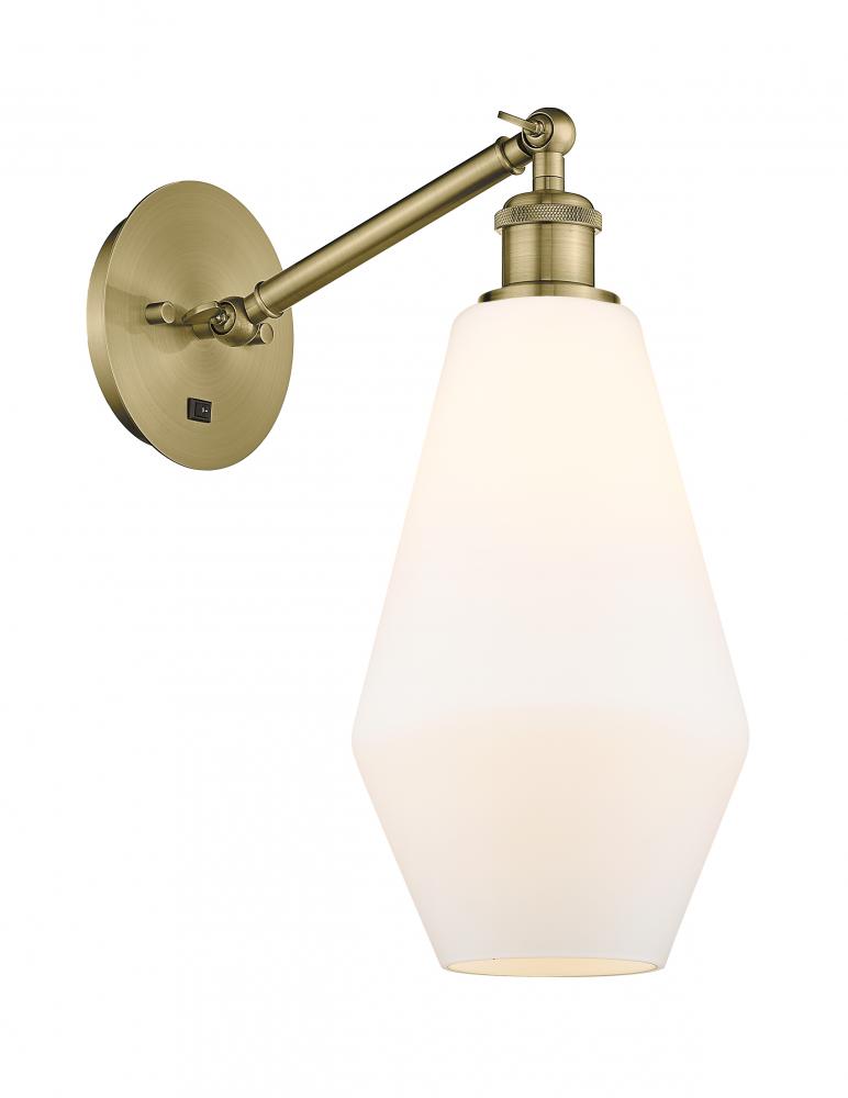 Cindyrella - 1 Light - 7 inch - Antique Brass - Adjustable Sconce
