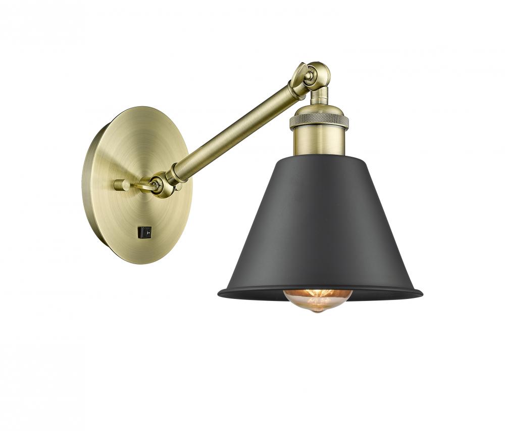 Smithfield - 1 Light - 7 inch - Antique Brass - Adjustable Sconce