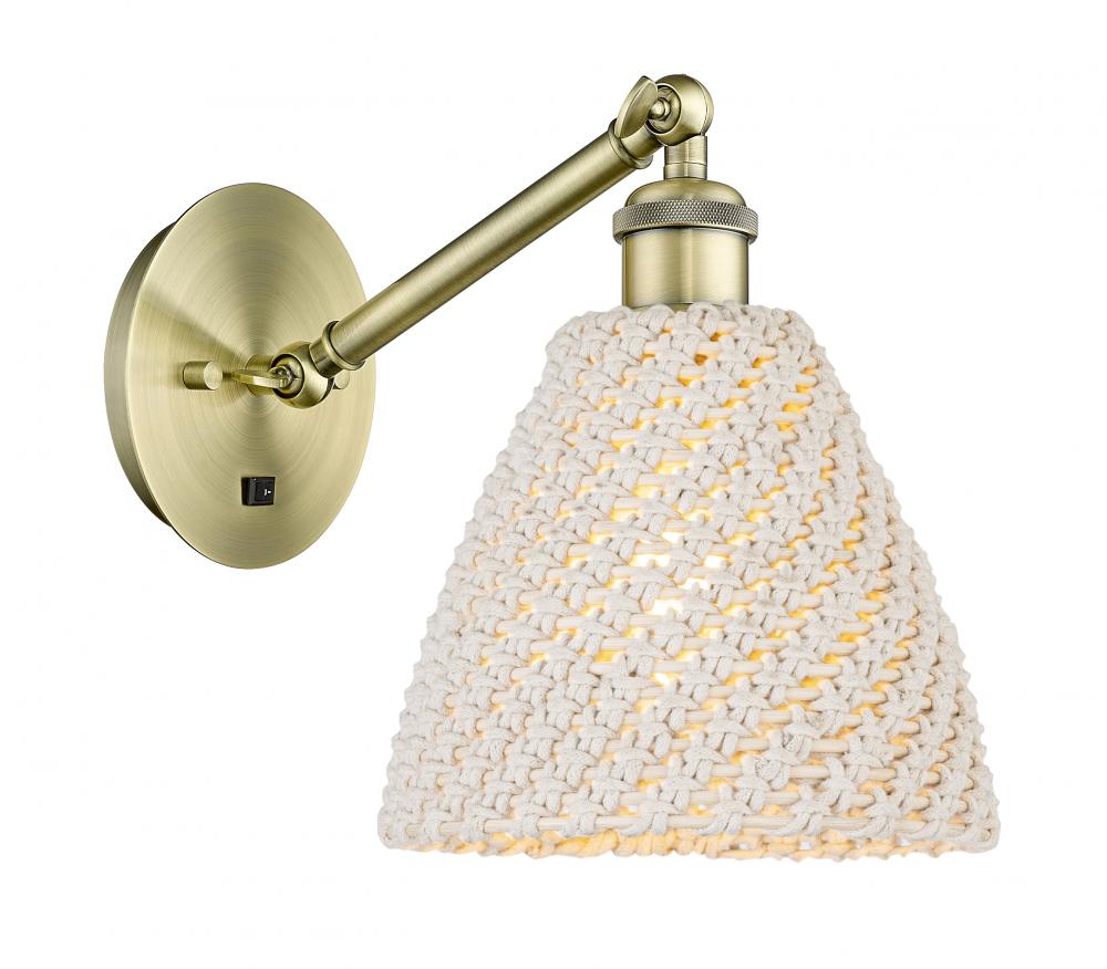 Bristol Natural - 1 Light - 8 inch - Polished Nickel - Sconce