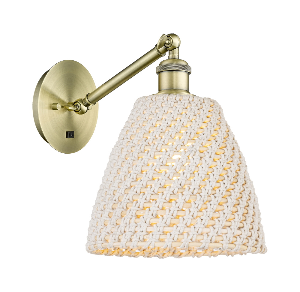 Bristol Natural - 1 Light - 9 inch - Antique Brass - Sconce