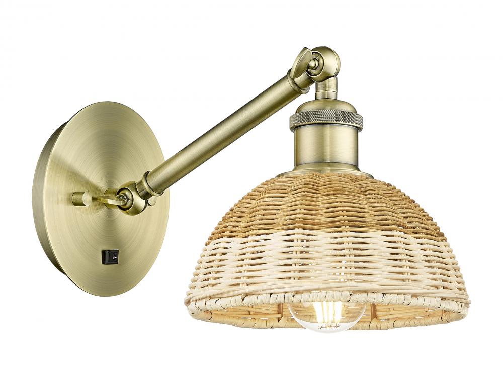 Bristol Natural II - 1 Light - 8 inch - Brushed Brass - Sconce