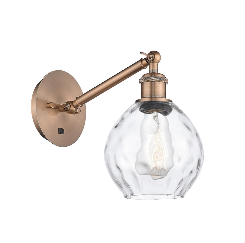 Waverly - 1 Light - 6 inch - Antique Copper - Adjustable Sconce