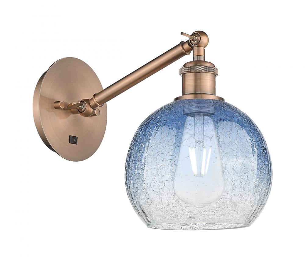 Brookhaven Globe - 1 Light - 8 inch - Antique Copper - Sconce