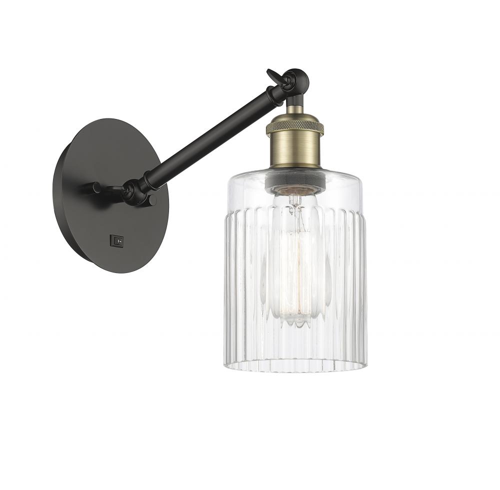 Hadley - 1 Light - 5 inch - Black Antique Brass - Adjustable Sconce