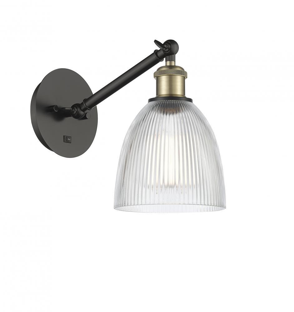 Castile - 1 Light - 6 inch - Black Antique Brass - Adjustable Sconce