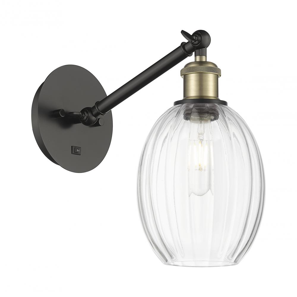 Preston Bulb - 1 Light - 6 inch - Black Antique Brass - Sconce