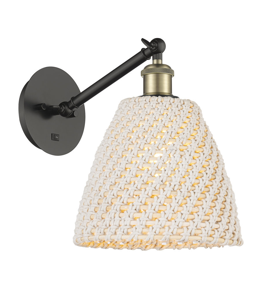 Bristol Natural - 1 Light - 9 inch - Black Antique Brass - Sconce