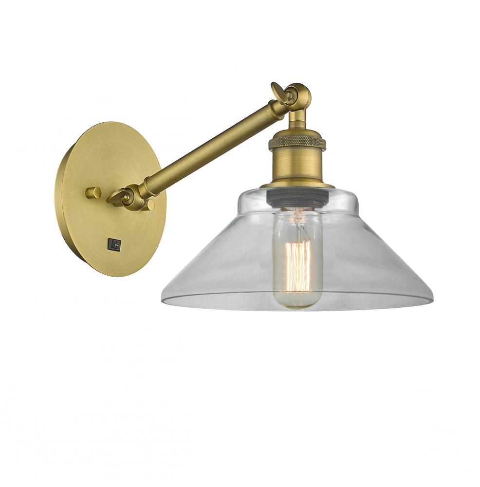 Orwell - 1 Light - 8 inch - Brushed Brass - Adjustable Sconce