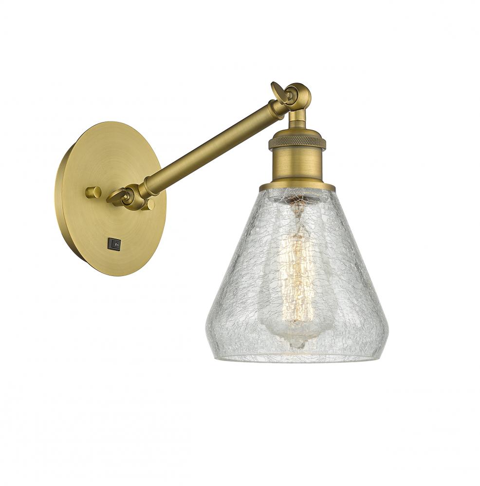 Conesus - 1 Light - 6 inch - Brushed Brass - Adjustable Sconce