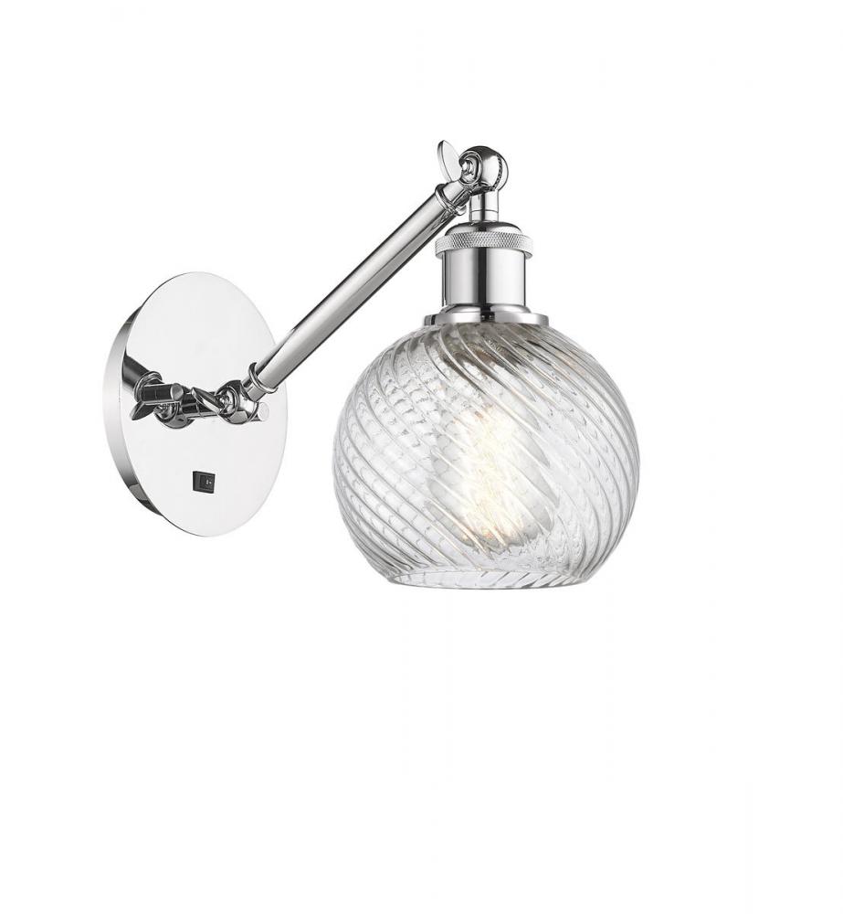 Small Twisted Swirl 1 Light Sconce part of the Ballston Collection