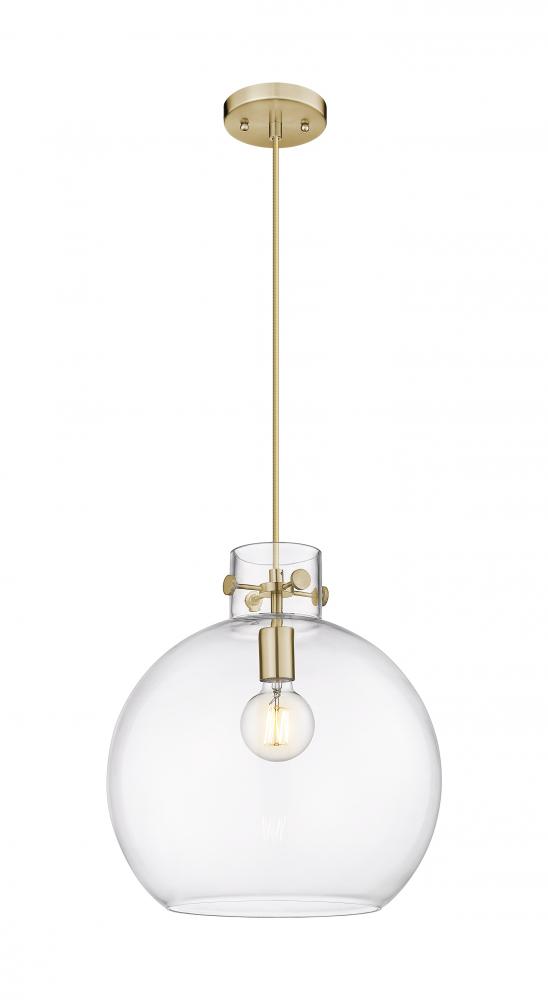 Newton Sphere - 1 Light - 14 inch - Champagne Bronze - Cord hung - Pendant