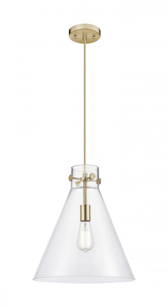 Newton Cone - 1 Light - 14 inch - Champagne Bronze - Cord hung - Pendant