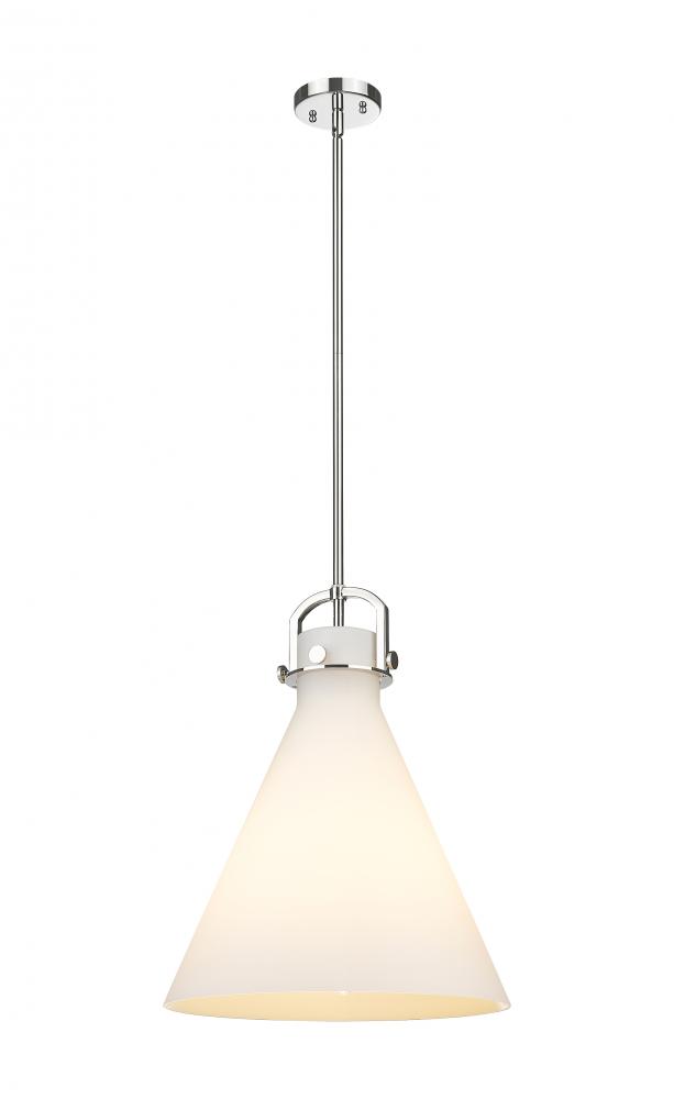 Newton Cone - 1 Light - 16 inch - Polished Nickel - Pendant