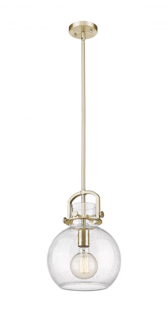 Newton Sphere - 1 Light - 10 inch - Champagne Bronze - Stem Hung - Mini Pendant