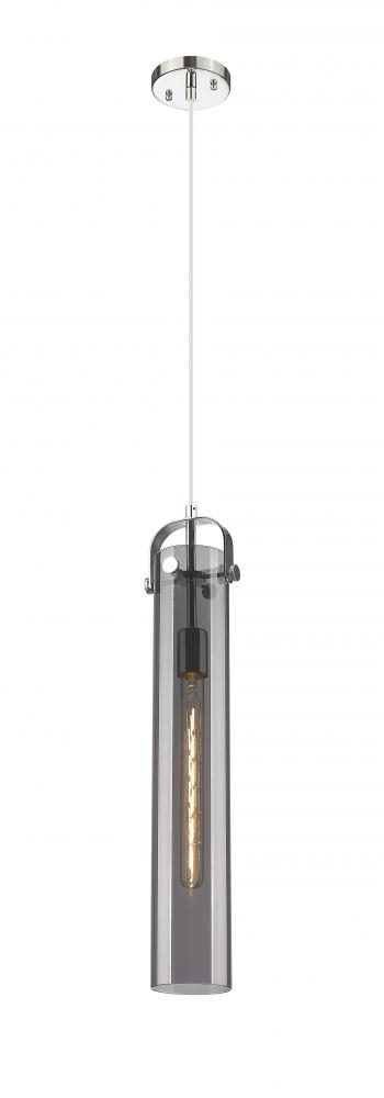 Pilaster - 1 Light - 4 inch Glass - Polished Nickel - Pendant