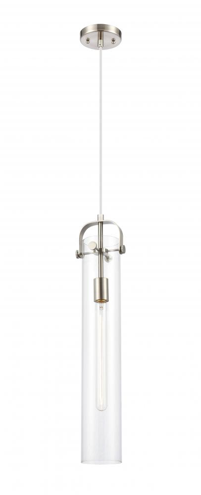 Pilaster - 1 Light - 4 inch Glass - Satin Nickel - Pendant