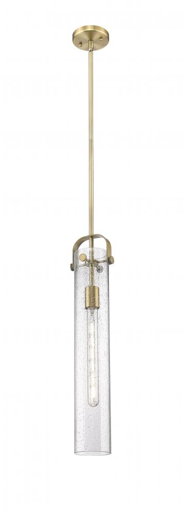 Pilaster - 1 Light - 4 inch Glass - Brushed Brass - Pendant