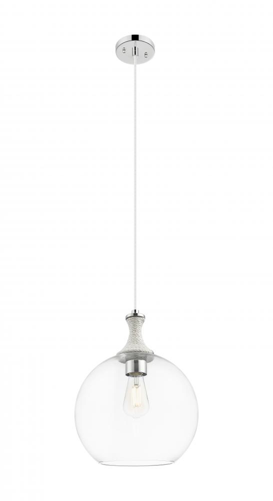 Astor - 1 Light - 12 inch - Polished Nickel - Cord hung - Mini Pendant