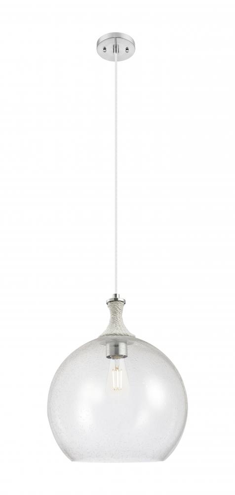 Astor - 1 Light - 14 inch - Brushed Satin Nickel - Cord hung - Pendant