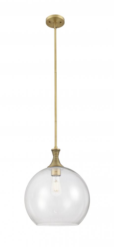 Astor - 1 Light - 14 inch - Brushed Brass - Pendant