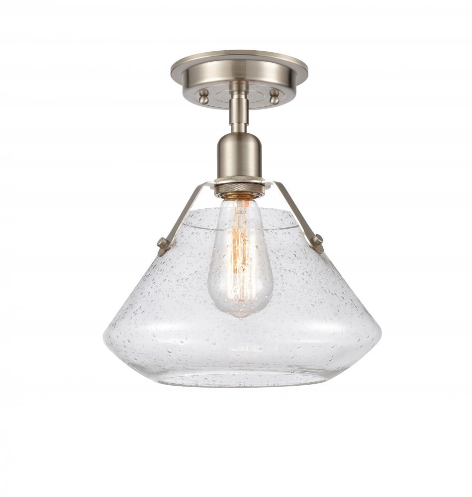 Luna - 1 Light - 11 inch - Satin Nickel - Flush Mount