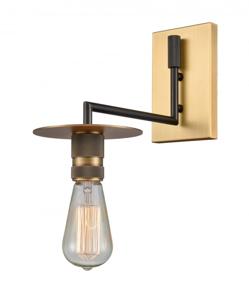 Aurora - 1 Light - 6 inch - Black Brushed Brass - Sconce