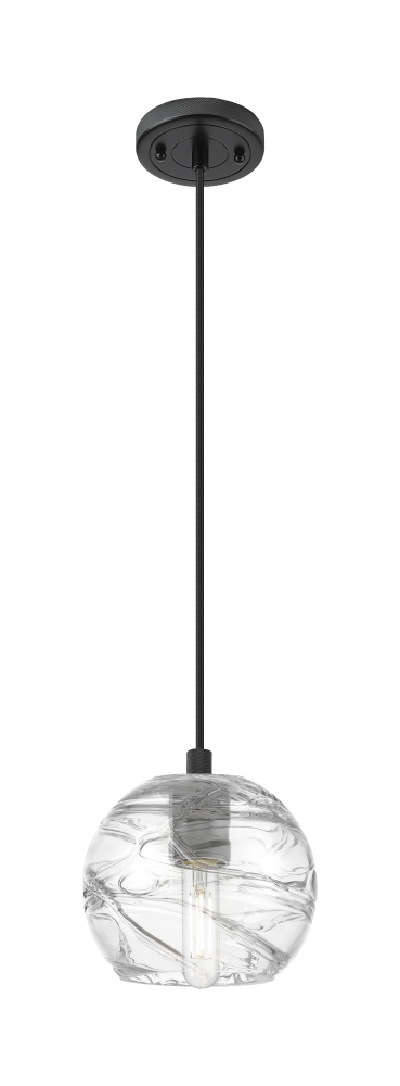 Crown Point - 1 Light - 6 inch - Matte Black - Pendant