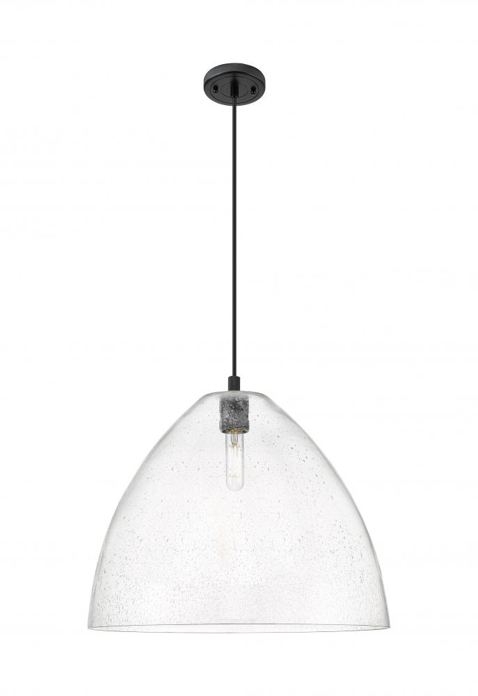 Crown Point - 1 Light - 16 inch - Matte Black - Pendant