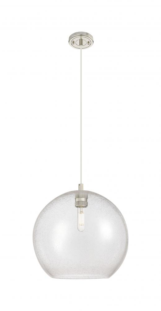 Crown Point - 1 Light - 12 inch - Polished Nickel - Pendant