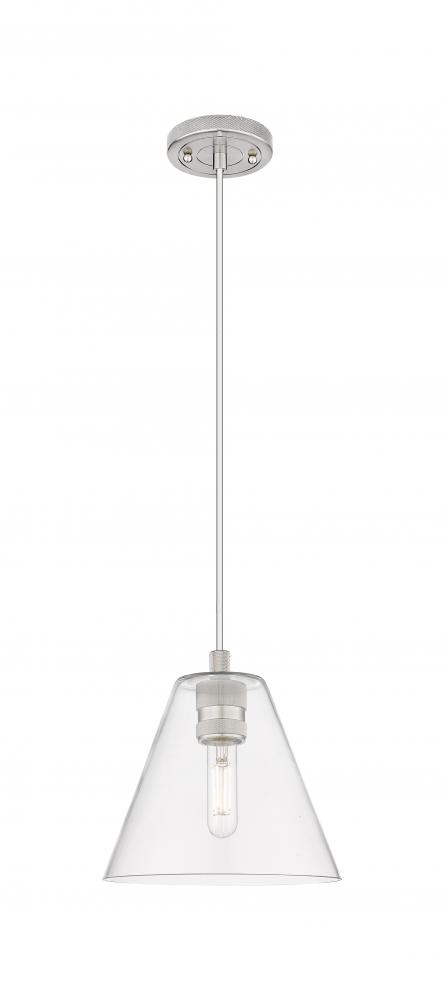 Crown Point - 1 Light - 8 inch - Satin Nickel - Pendant