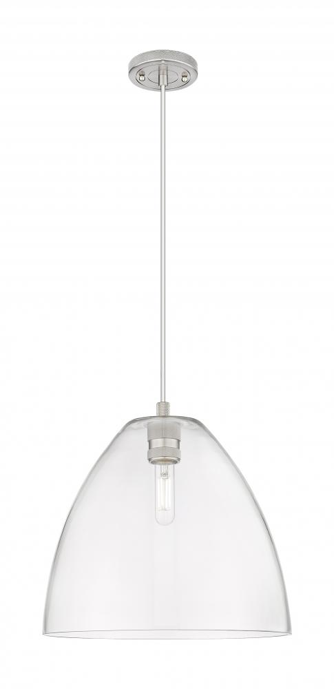Crown Point - 1 Light - 12 inch - Satin Nickel - Pendant
