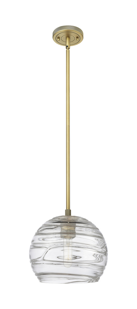 Crown Point - 1 Light - 8 inch - Brushed Brass - Pendant