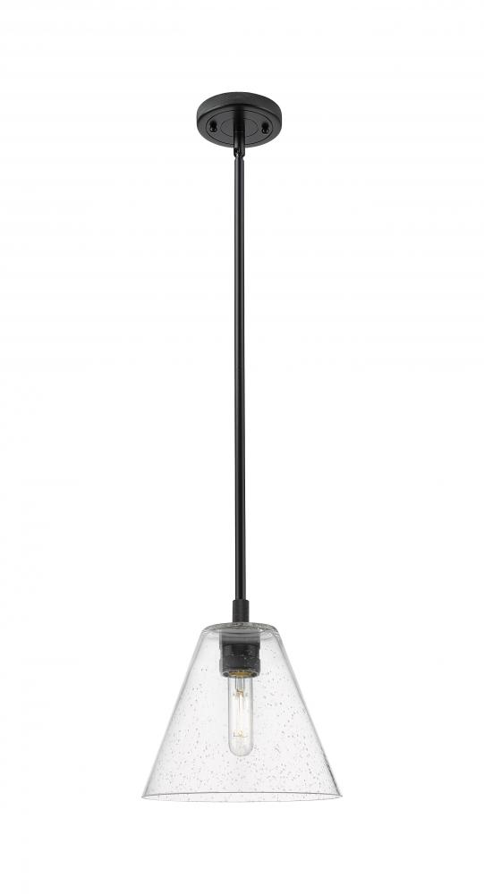 Crown Point - 1 Light - 8 inch - Matte Black - Pendant