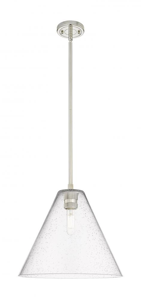 Crown Point - 1 Light - 12 inch - Polished Nickel - Pendant