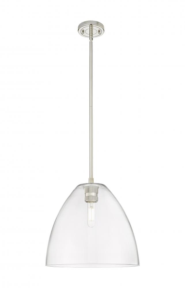Crown Point - 1 Light - 12 inch - Polished Nickel - Pendant