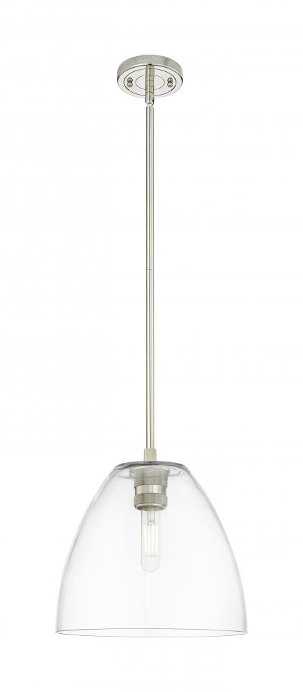 Crown Point - 1 Light - 9 inch - Polished Nickel - Pendant